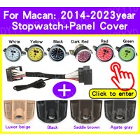 Stopwatch For Porsche Macan 95B chrono clock watch 2014-2023 Dashboard Panel cover Compass Modification Car Interio Accessories