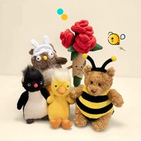 Cute Squishy Teddy Bear Transform Into Bee Plush Doll Owl Penguin Duck Rose Pluchies Toy Fun Valentine'S Day Gift