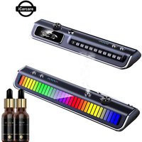 Car Dashboard Perfume Fragrance Spray RGB Colorful Music Pickup LED Strip Roller type Temporary Parking Plate 3in1 Multifunction