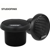STUDIOFINIX 3'' Waterproof Speakers DualWay Full-Range CrispHi140W High Power Marine Stereo Universal For Boat Car & Motorcycle