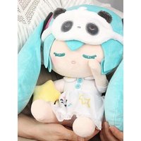 Kawaii Hatsune Miku Sleep Doll Anime Figure Plush Toys Accompany Children To Sleep Body Pillow Girls Birthday Gifts 30Cm