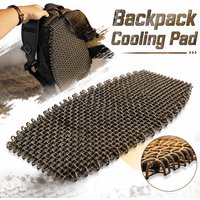 Tactical Backpack Cooling Pad 3D Breathable Sweat-Wicking Liner Pad Cuttable Shock-Absorbing Mat for Hiking Camping Hunting