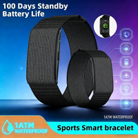 LAXASFIT 2026 Nowy Smartwatch Bez Ekranu Męski Do Biegania z Pomiarem Trajektorii Ultralekka Bransoletka Pomiar Tlenu we Krwi Tętna 24H Monitorowanie Zdrowia Sport