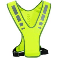 MaximalPower Reflective Vest High-Visibility - Adjustable Safety Gear for Night Walking,Running,Cycling - Unisex for Men Women