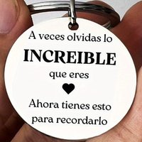 1PC Spanish Inspirational Keychain Gift for Son Daughter Graduation Women Men Best Friend Boss Coworker Leaving