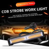 1PCS Front Windshield Car Strobe Lamp Bar Traffic Signal Emergency Flashing Lamp Car Warning Light LED Work Light Bar Dual Color