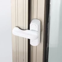 1Pcs T Shape door Swing lock UPVC Replacement Security window Sash Jammer Safety hasps Lever Handle Sweep Latch Child Protector