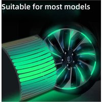 AliExpress Dry Carbon 20pcs Car Wheel Hub Reflective Sticker Tire Rim Reflective Strips Luminous for Night Driving Car Bike Motorcycle Wheel Sticker