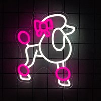 Dog Neon Signs for Wall Decor,Cute Poodle Dog Neon Lights Animal Neon Sign for Bedroom,Kids Room,Pet Shop,Art Wall Decor