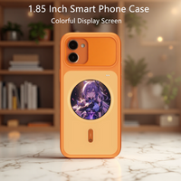 Mobile Phone Windows Case 1.85 Inch Display Screen DIY Smartphone Case with Touch Window for Iphone Apple 17 Pro Max