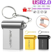 Super Mini Metal USB Flash Drive 4GB 8GB 16GB 32GB 64GB 128GB 256GB 512GB Pen Memory Stick U Disk USB2.0 with Key Chain Pendrive