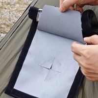 Hot Tent Stove Jack Patch Double Layer Fireproof Heat Resistant Installation Kit for Wood Stove Pipe, Camping Tent