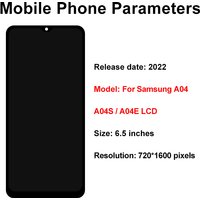 OEM For Samsung Galaxy A04 LCD A045 A045F Touch Screen A047 A047F Digitizer A04E LCD A04S Display A042 A042F Replace Parts