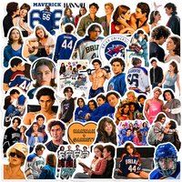 54/55PCS Hot Off Campus Stickers Briar Graham Decals For Laptop Scrapbook Luggage Guitar Helmet DIY Graffiti Aesthetic Stickers