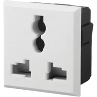 US USA UK EU Euro AU Panel Mount Snap in Universal Power Socket Outlet Receptacle Black/White Electric shock With safety door