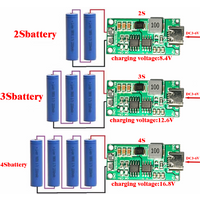 2S 3S 4S Lithium Battery Charging Module Charging Board Battery Charger TypeC Charging 8.6V 12.6V 16.8V 2A