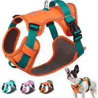 Mesh Breathable Dog Harness Nylon Reflective Dog Harnesses Vest Durable Pet Training Vest Adjustable for Small Medium Large Dogs
