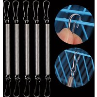 10pcs Rabbit Cage Springs with Dual Clips-3.1"Durable Replacement for Pet Water Bottle Holders-Suitable for Cage Maintenance