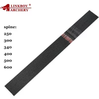 12pcs Linkboy Archery 3k Weave Carbon Arrows Shaft 32inch Spine 250 300 340 400 500 600 700 800 ID6.2mm for Compound Bow Hunting