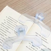 Extra Large Transparent Book Clip Plastic Page Holder for Reading Study Office Classroom Bookmark Stationery