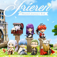 Nowy zestaw 6 figurek anime Frieren: Beyond Journey's End, figurki akcji Frieren i Himmel, ozdoby z kreskówek, zabawki, prezent dla fanów.