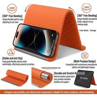 Freely Shaping Silicone Phone Holder Foldable Portable Bendable Design Multi-Angle Adjustable Universal Mobile Phone Desktop Sta