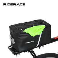 AliExpress riderace 5L Bicycle Bag Bike Rear Basket Back Rack Rear Seat Saddle Bag Cycling Luggage Waterproof Pannier With Rain Cover
