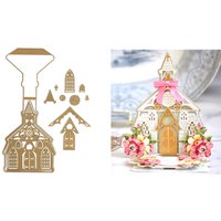 Church Easel Card Metal Cutting Dies for DIY Making Card Scrapbook Embossed Paper Album Craft Supplies Template 2026 May New