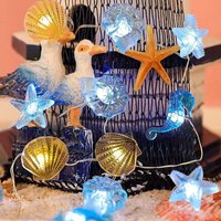 1M 10LED Deep Sea Theme Fairy String Light For Home Decoration Mermaid Style Hanging Light Birthday Baby Shower Party Decoration