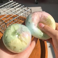 2026 New Matcha Mint Chocolate Handmade Ball Anti Stress Squeeze Sensory Fidget Toy Cracking Wax Ball Soft Decompression Toys
