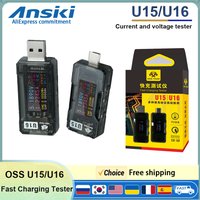 OSS U15/U16 Fast Charging Tester Type-C/USB-A PD/QC2.0/QC3.0 High accuracy Voltage Current Inspection protocol decoy Tool