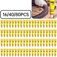 4-80pcs Car Motorcycle Bicycle Tire Repairing Glue Inner Tube Puncture Repair Glue Agent Emergency Portable Tyre Vulcanized Glue