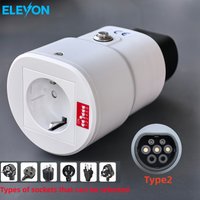Adapter V2L ELEVON Type2 z przełącznikiem regulacji mocy do samochodów elektrycznych Type2, umożliwiający wykorzystanie pojazdu do ładowania i rozładowywania, idealny do kempingu i aktywności na