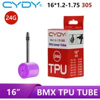 CYDY TPU BMX Bike Inner Tube 16”305 16x1.2 1.25 1.35 1.4 1.5 1.6 1.75 Tire French Valve 45mm GRAVEL Bicycle Camera Tyre penu