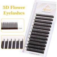 AGUUD 5D Flora Lashes 0.07mm Easy Fan Eyelash Black & Brown 5D Premade Volume Fans Natural Soft Spikes Angel Eyelashes Extension