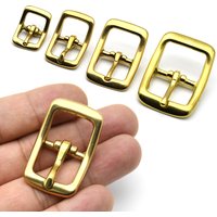 1 Piece Brass Belt Buckle Tri-glide Adjustable Buckle Pin Buckle for Leather Craft Bag Strap Horse Bridle Halter Harness Parts