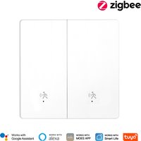 MOES Tuya ZigBee Smart Lichtschalter mit Radar-Bewegungssensor Kabelloser Körpersensor Wandschalter Kompatibel mit Alexa Google Home