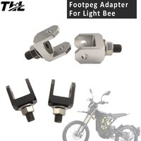 AliExpress NONE Foot Pegs Hanger for Surron Light Bee Motorcycle Foot Pedal Support Holders Mount Off-Road Dirt Bike Parts Footpeg adapter