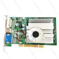 PCI FX5500 256MB Graphics Card, VGA DVI S-Video Port Multi-Monitor Support for Office PC