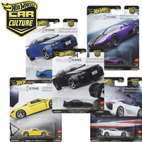 Mattel Hot Wheels 1/64 Car Culture Timeless Icons Ferrari F50 Porsche Carrera Gt Chassis Conversion Collectible Car Toys