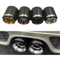 1PCS Carbon Schalldämpfer Spitze Auspuff Spitze 4 Farbe Glänzend Für BMW Mini Cooper S R55 R56 R57 R58 R59 R60 r61 F54 F56 F57 F60
