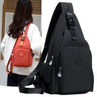 Women's Large Capacity Nylon Crossbody Bag - Simple Casual Multi Bag Sling+Backpack 2in1