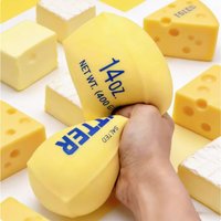 Butter Shaped Squishy Soap Fidget Toy Anti-Stress Squeeze Ball Party Favor & Birthday Gift