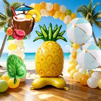 Summer Beach Party Foil Balloon Poolside Birthday Beach Wedding Decorations Hawaiian Theme Poolside Parties