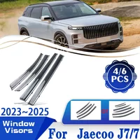 For Jaecoo J7 Accessories 2024 7 Lucano L7 2023 2025 Car Window Wind Rain Visors Auto Deflectors Weathershields Cars Accessories
