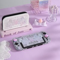 Case for Nintendo Switch 2 Cover Shell Skin Dockable Protective Gaming Pink Sakura Angel Hard PC Accessories Controller JoyCon