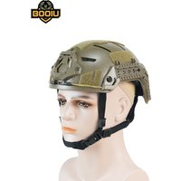 BOOIU New Tactical Helmet Iraqi ABS Kids Tactical Helmet Upgraded Rail with Side Slide Rope Adjustment 50-55cm Airsoft Helmet