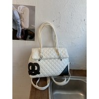 Travel Women's Large Capacity Multi-Functional Commuter Backpack Fashionable Diamond Grid Single Shoulder Bag 2026 New Style