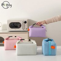 Foldable Portable Lunch Pack Insulated Bag Aluminium Foil Waterproof Lunchbox Ice Bag Dinner Picnic Storage Handbag Oil Proof