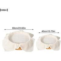 3Pcs 40/60CM Pure Cotton Steamer Cloth Household Drawer Cloth Steamed Rice And Bun Mat Round Cotton Gauze Kitchen Steamer〔HM4〕